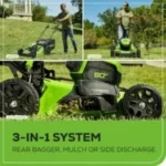 Greenworks 80V 21″ Cordless Self-Propelled Lawn Mowers. - Image 5